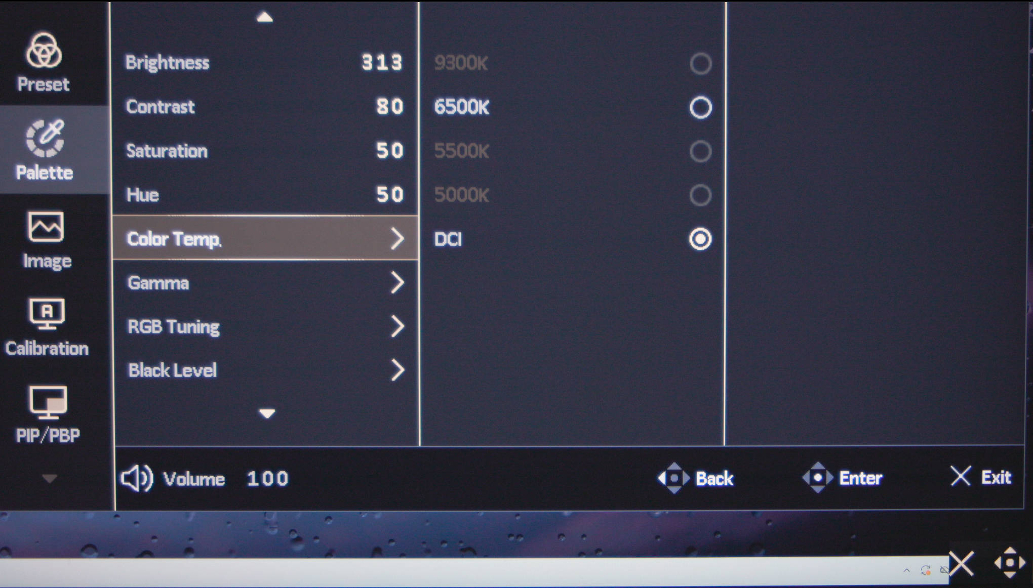 ProArt Display PA32KCX macOS OSD Palette Color Temperatur