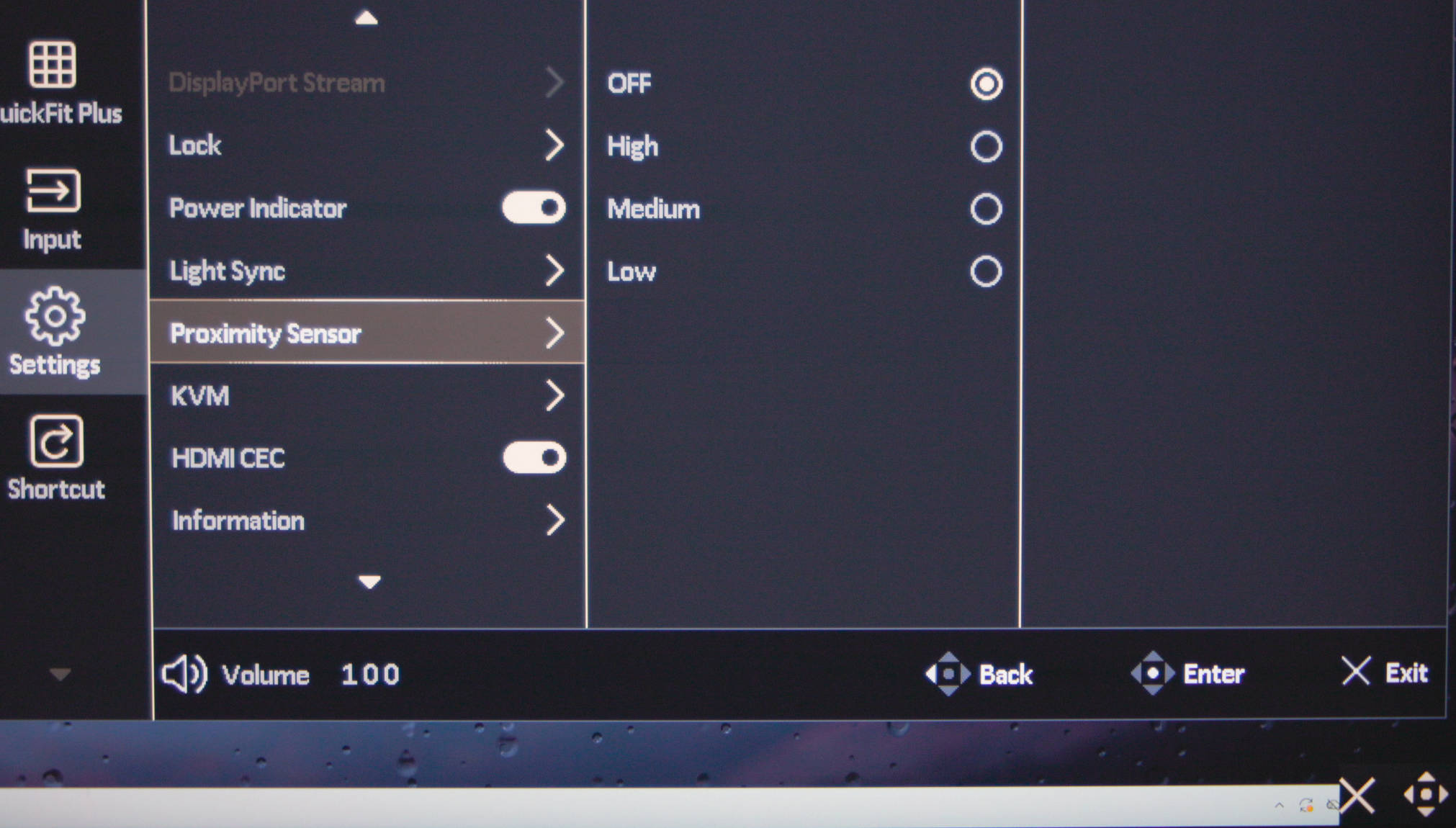 ProArt Display PA32KCX macOS OSD Einstellungen Proximity Sensor