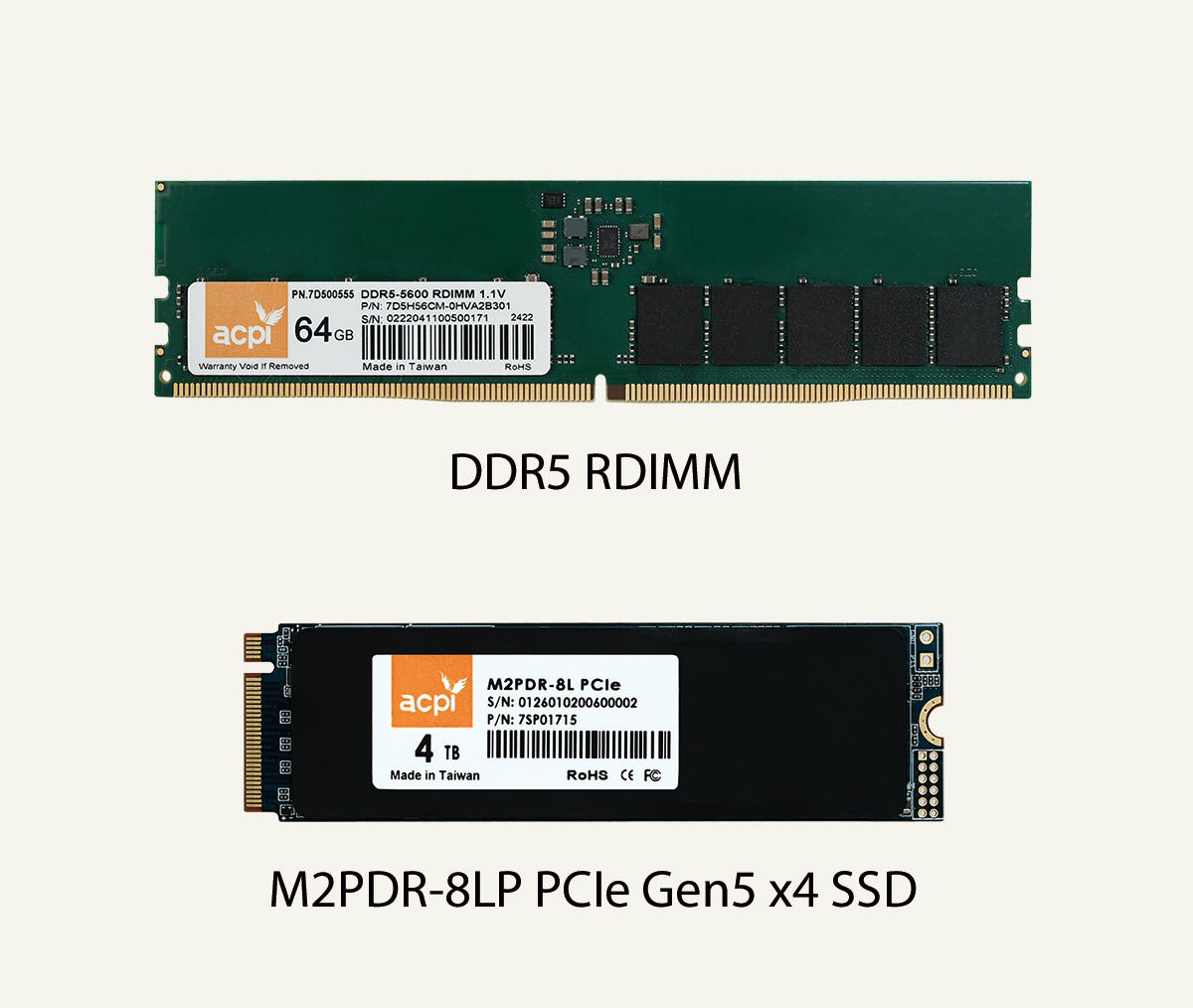 Patriot zeigt Server-DDR5-RDIMM-RAM und Enterprise-NVMe-SSDs vorgestellt