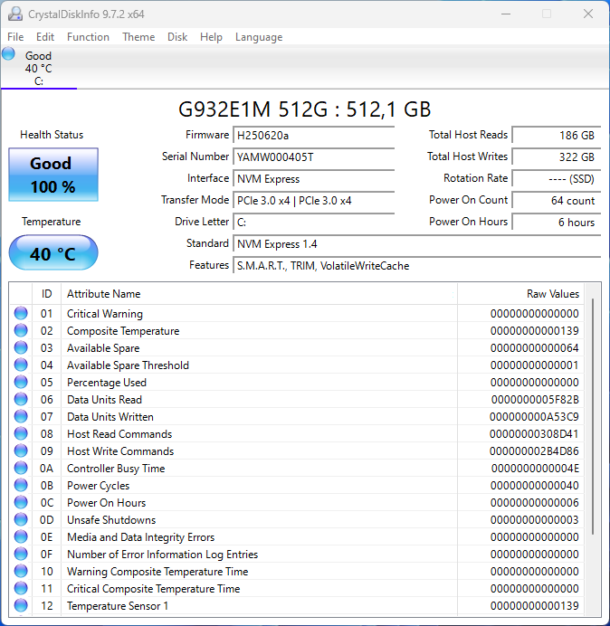 ACEMAGIC RX16 G932E1M SSD ACEMAGIC RX16 G932E1M SSD