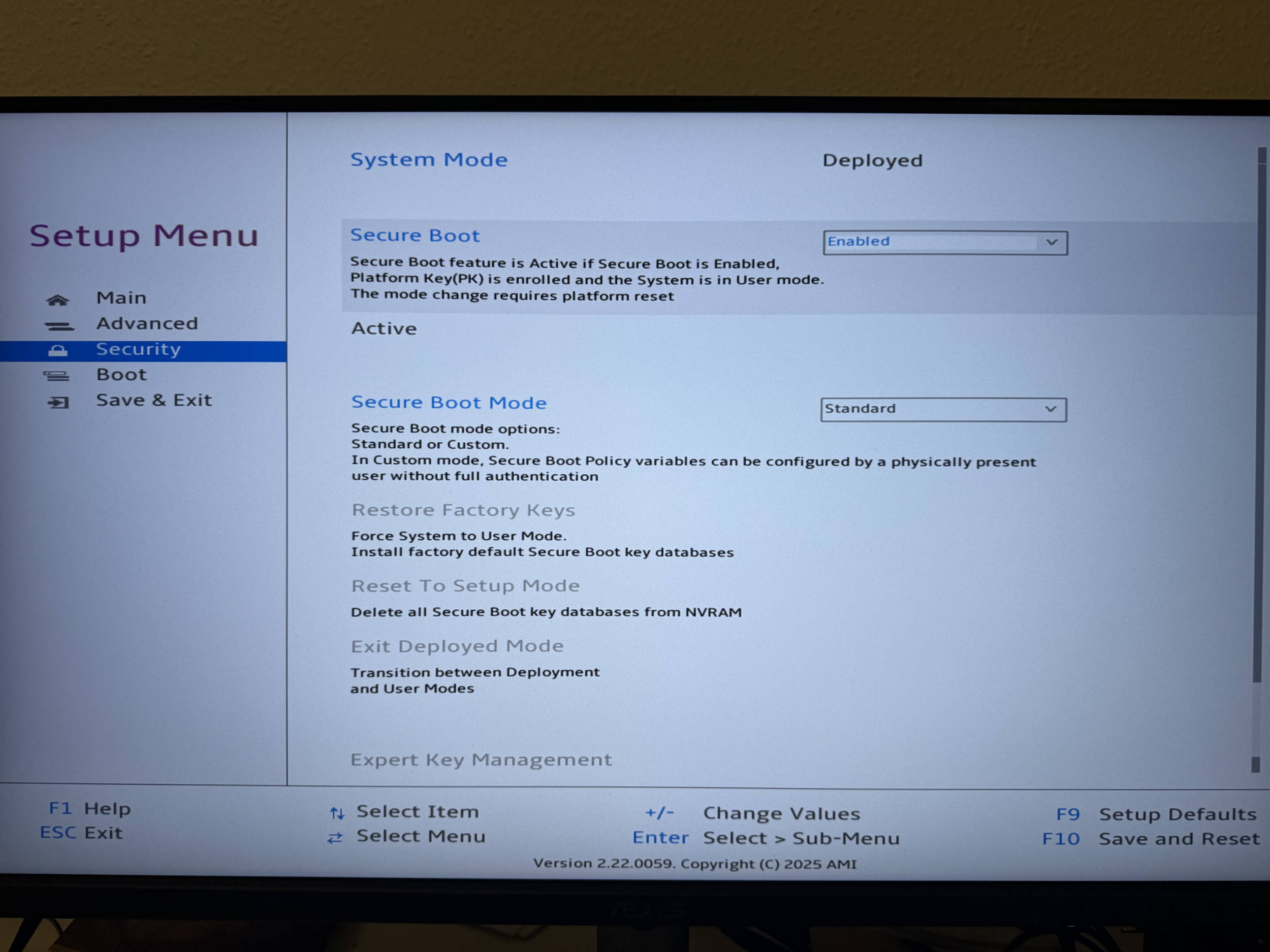 Sapphire EDGE AI BIOS Security Sapphire EDGE AI BIOS Security