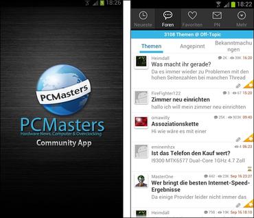 PCMasters App Screenshot (Android Version)