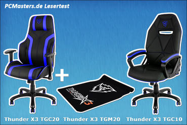 PCMasters.de Lesertest zu Thunder X3 Gaming-Stühlen