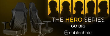 Noblechairs Hero Gaming-Stühle mit Kunst- und Echtleder