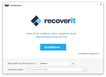 Recoverit Windows Installation