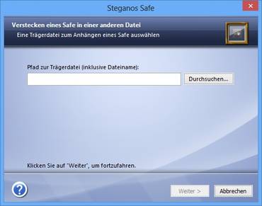 Steganos Safe 14 - Datei verstecken