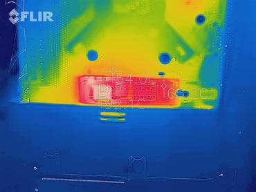 Crucial P1 SSD Wärmebildaufnahme