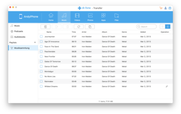 dr.fone – Musik-Transfer