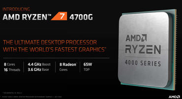 AMD Ryzen 7 4700G, Ryzen 5 4600G und Ryzen 3 4300G vorgestellt