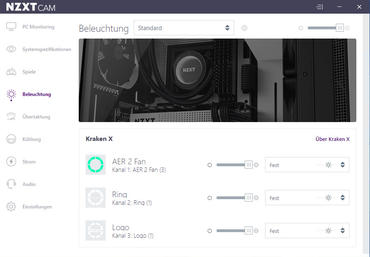 NZXT Kraken X73 RGB - CAM Beleuchtung