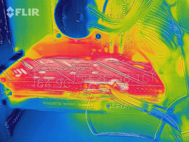 KFA2 GeForce RTX 3060 Ti EX Wärmebildaufnahmen 1