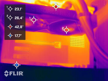 KFA2 GeForce RTX 3050 EX - Wärmebildaufnahmen