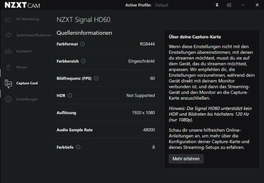 NZXT Signal HD60 Capture Karte NZXT-CAM