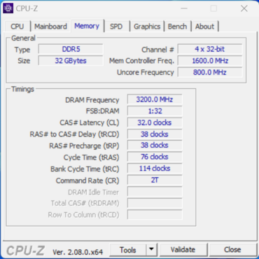 Intel Core i5-13600K CPUZ