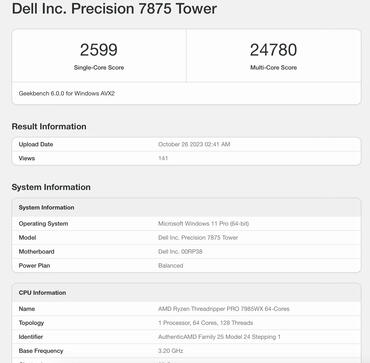 Threadripper 7985WX Benchmarks