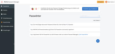Avira Password Manager Free Web