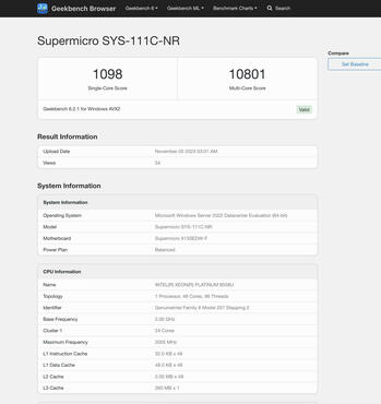 Xeon Platinum 8558U Benchmark