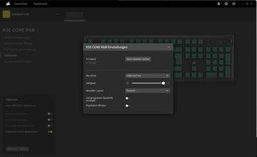 Corsair K55 CORE RGB iCUE-Software 2