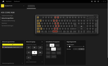 Corsair K55 CORE RGB iCUE-Software- 1
