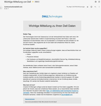 Dell Datenleck 