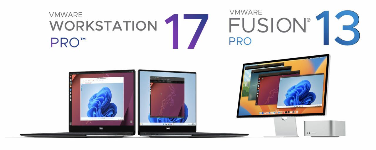 VMwares Fusion Pro und Workstation Pro kostenlos