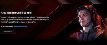 AMD Gaming Bundle beim Kauf von Radeon RX 7800 XT und RX 7700 XT Grafikkarten