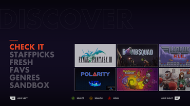 OUYA Interface DISCOVER