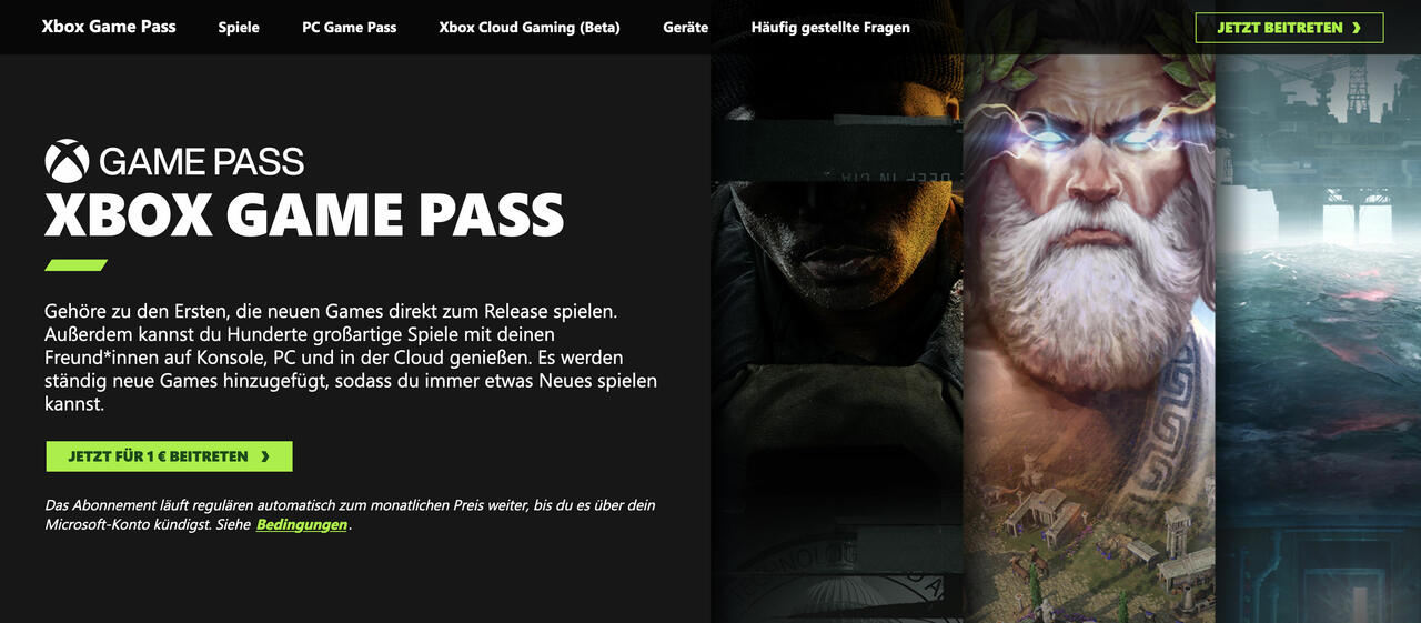 Game Pass Abo-Preise 2024