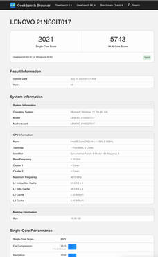 Core Ultra 5 236V Benchmark