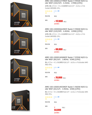 Neue Ryzen 9000 „Zen 5“ CPU-Preis