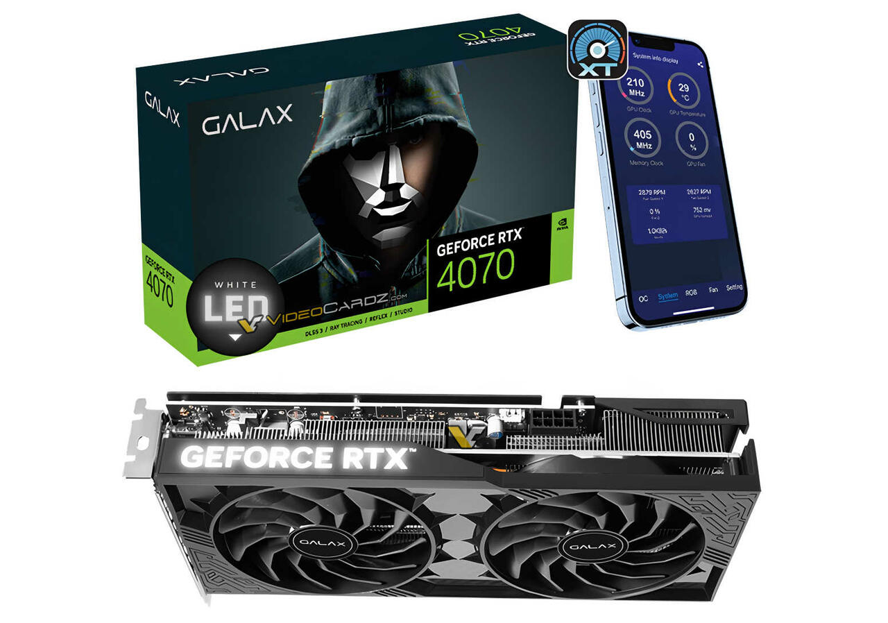 GeForce RTX 4070 OC 2X    Bild © Videocardz