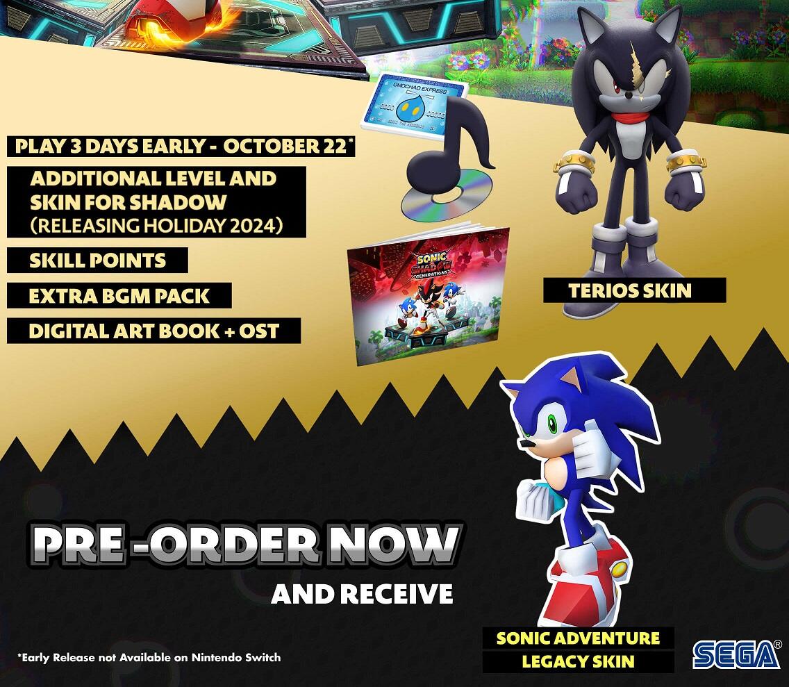 Shadow X Sonic Generations   Bild © Sega