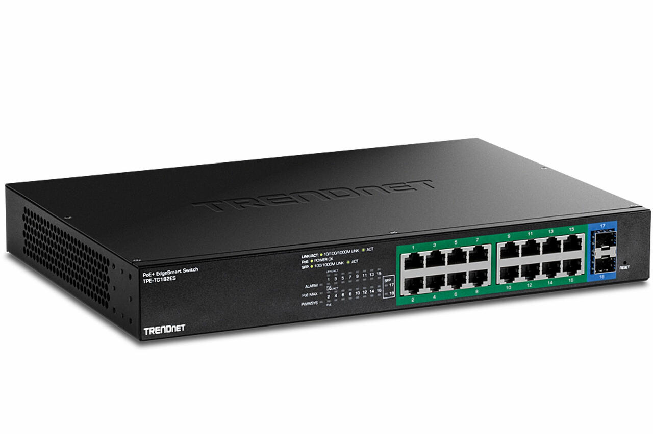 TRENDnet TPE TG182ES Managed Switch  Bild © TRENDnet