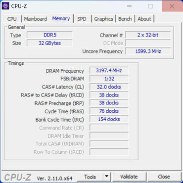 AMD Ryzen 9 9950X RAM CPUz