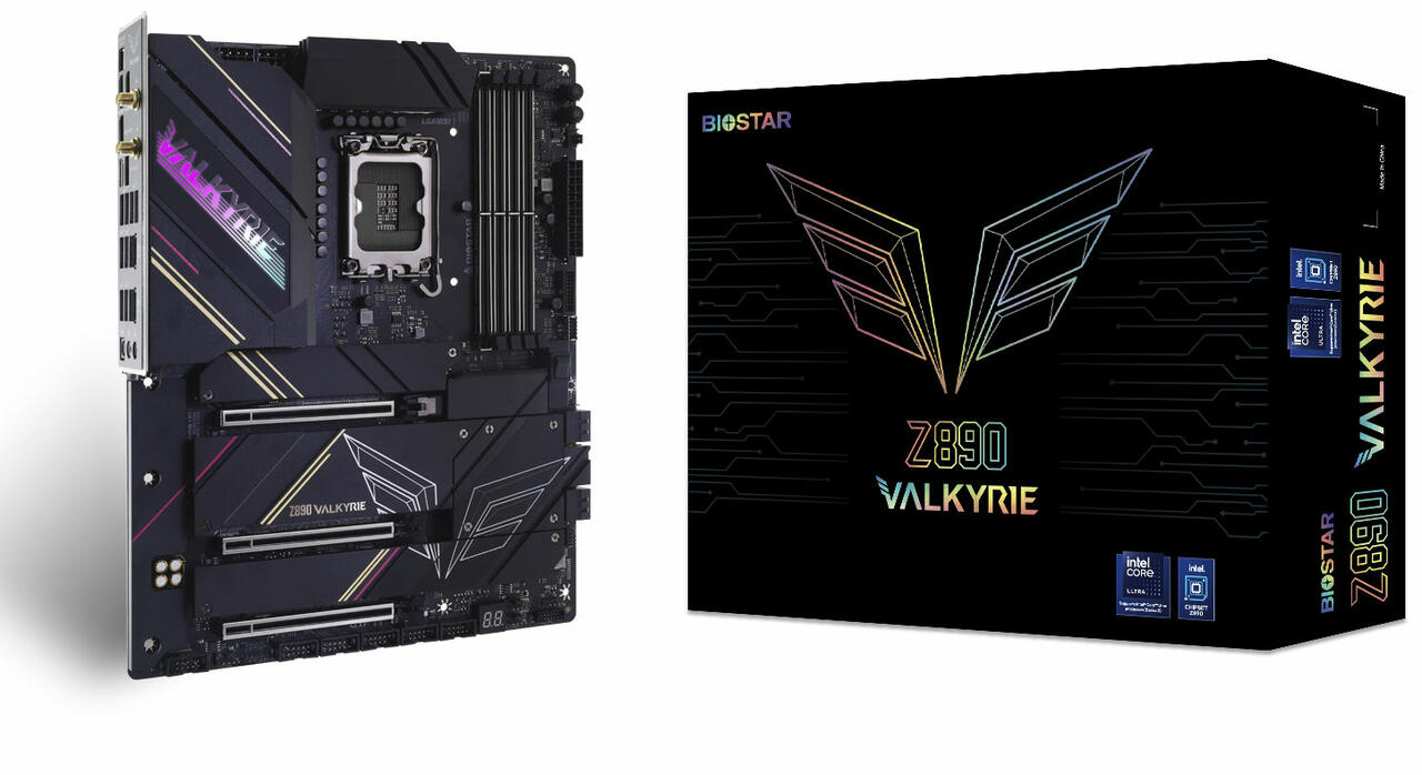 BIOSTAR Z890 VALKYRIE Flaggschiff Motherboard  Bild © BIOSTAR