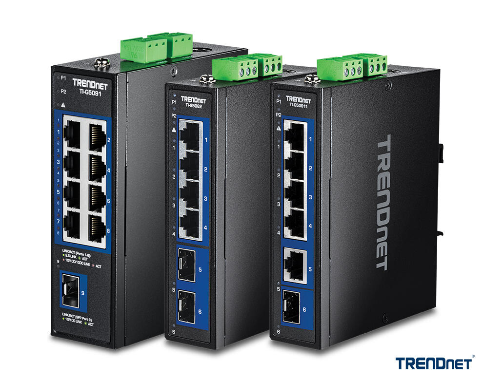 TRENDnet industrietaugliche Multi Gigabit Switches  Bild © TRENDnet