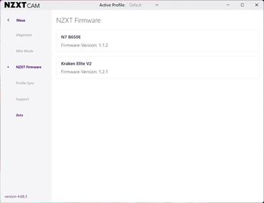 NZXT Kraken Elite v2 240 RGB CAM Firmware