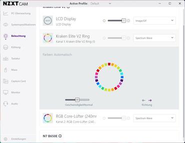 NZXT Kraken Elite v2 240 RGB CAM Display Ring