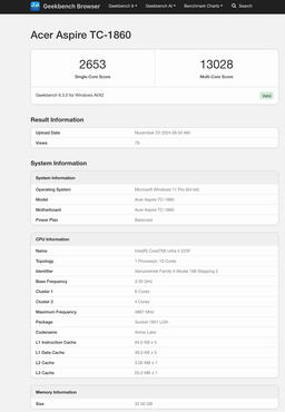 Core Ultra 5 225F CPU Benchmarks