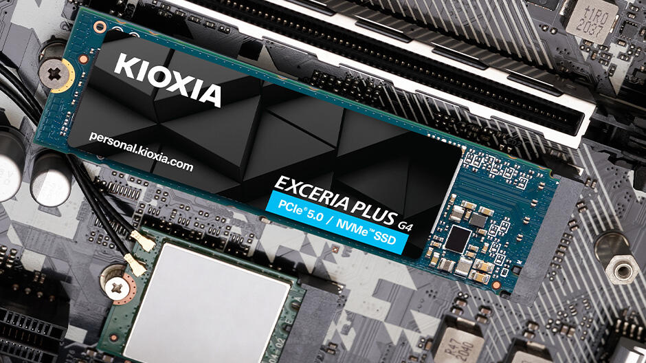 KIOXIA EXCERIA PLUS G4 PCIe 5.0 SSD  Bild © KIOXIA