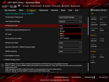 ASUS ROG STRIX B860 F Gaming WIFI BIOS AI Tweaker XMP Propfile