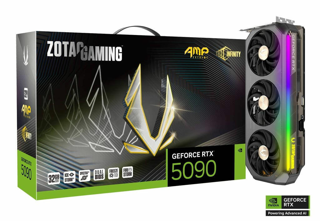 ZOTAC GeForce RTX 5090 AMP Extreme Infinity  Bild © ZOTAC