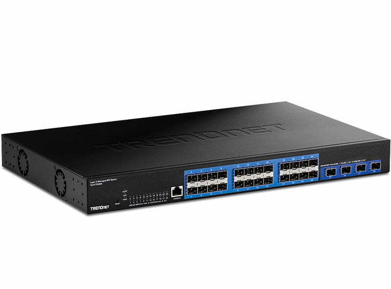 TRENDnet TL2-F7028: Neuer 28-Port Layer 2 Managed SFP-Switch mit großer Bandbreite für 439 € erhältlich