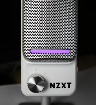 NZXT Capsule Elite Status LED Lila Mikrofonlautstärke