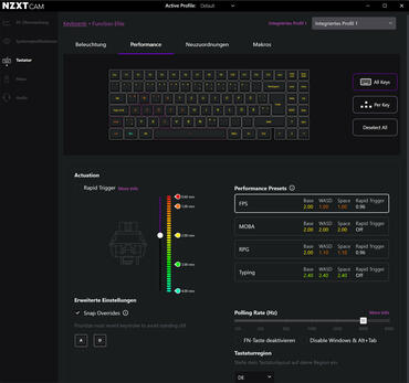 NZXT Funktion Elite Mini TKL Software 2