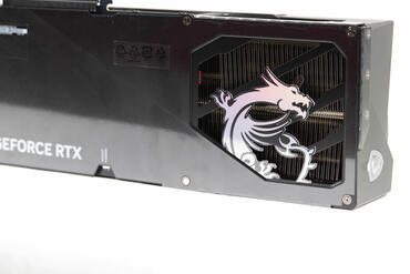 MSI GeForce RTX 5090 32G Gaming Trio OC Kühler auf Rückseite