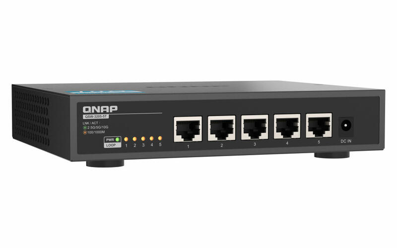 QNAP QSW-3205-5T: Unmanaged 10GbE-Switch für 249€ vorgestellt