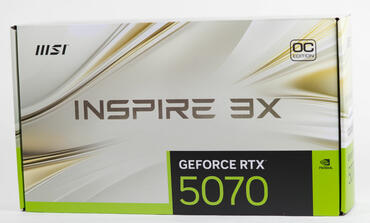 MSI GeForce RTX 5070 12G INSPIRE 3X Verpackung