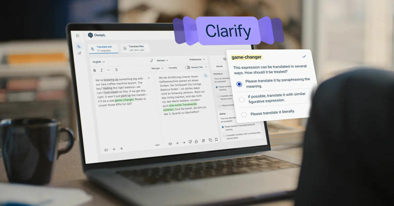 DeepL Clarify  Bild © DeepL