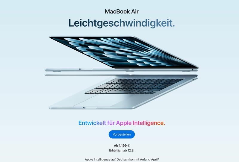 Apples M4 MacBook Air: Benchamrks zeigen enorme Leistung des Einsteiger-Macbooks